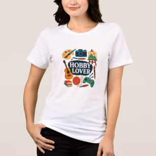 Kreative Hobbys Typografie Design – Künstlerisch u Tri-Blend Shirt