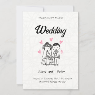 Kreative Hochzeitseinladung Einladung
