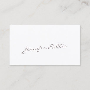 Kreative Kalligrafie Handschrift Schrift Luxus Fei Visitenkarte