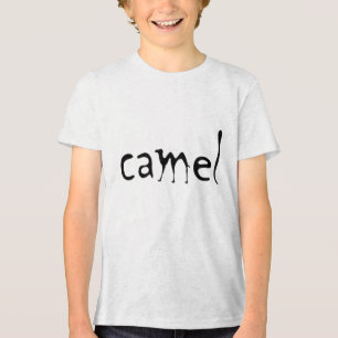 Kreative Kamel-Typografie Tri-Blend Shirt