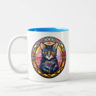 Kreative Katzenbecher ein Muss für den Katzenliebh Zweifarbige Tasse