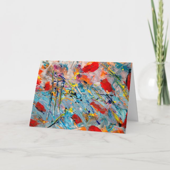 kreative Künstlerin Painter Abstrakt Thinker Gebur Karte (Vorderseite)
