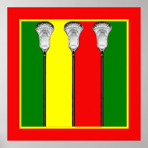 Kreative Lacrosse-Dekoration Poster