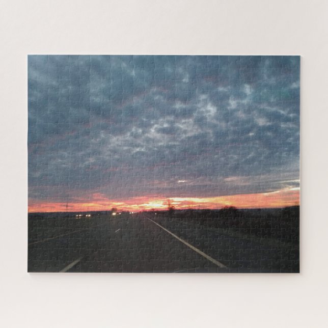 Kreative Landschaft Wolken Foto Puzzle (Horizontal)