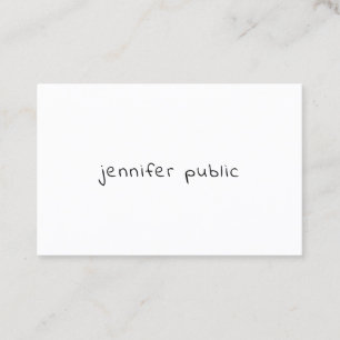 Kreative moderne Handschrift Name Einfache Vorlage Visitenkarte