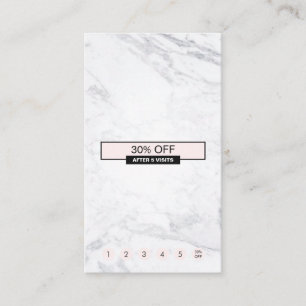 Kreative moderne MarmorPastelPink Visitenkarte