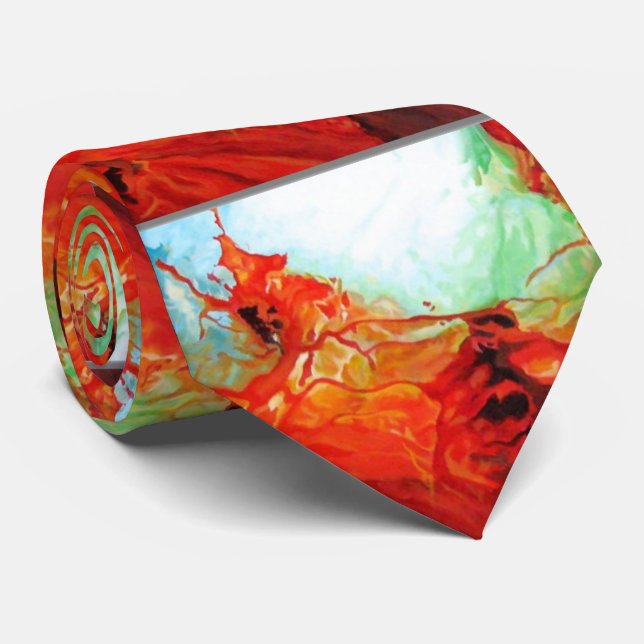 Kreative Original Abstrakte Kunst Moderne Krawatte (Gerollt)