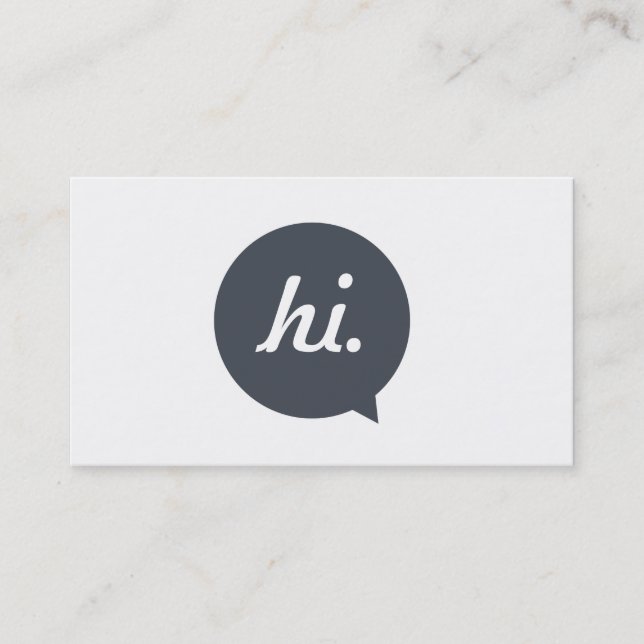 Kreative persönliche Visitenkarte (Vorderseite)