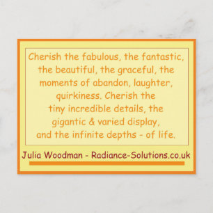 Kreative Postkarte 10 weitere Dinge zu Cherish / S