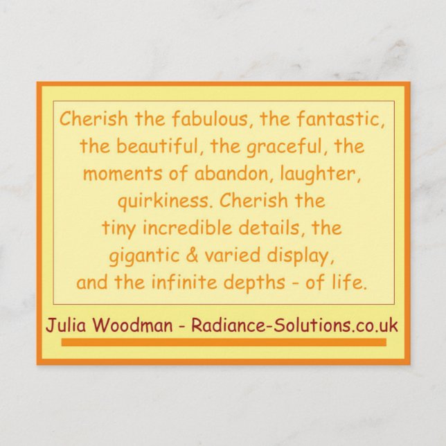 Kreative Postkarte 10 weitere Dinge zu Cherish / S (Vorderseite)