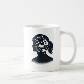 Kreative Silhouette | Personalisierte künstlerisch Kaffeetasse