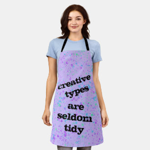 Kreative Typen sind selten Lila Schürze. Schürze