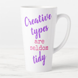 Kreative Typen sind selten zeitaufwendig farbenfro Milchtasse