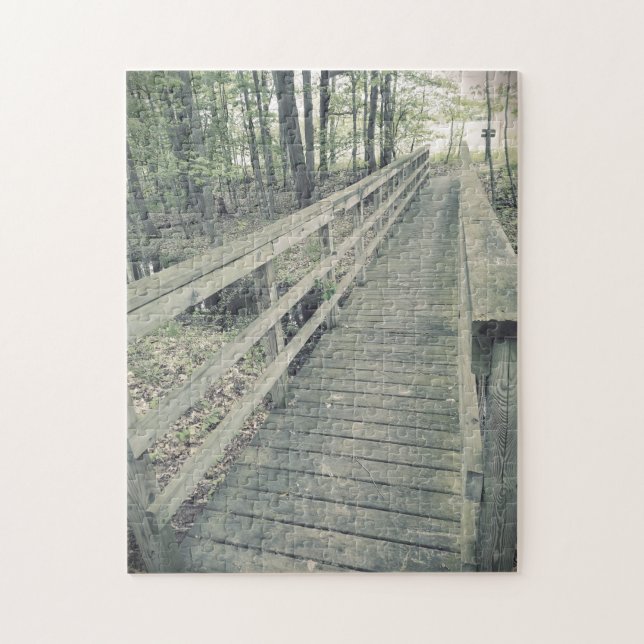 Kreative Vintage Fallspur Foto-Puzzle Puzzle (Vertikal)