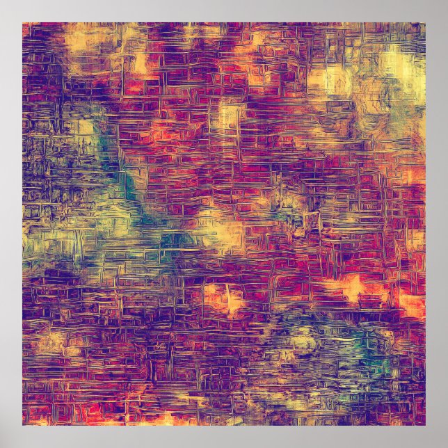 Kreative Vintage Oberflächenstruktur, naher Grunge Poster (Vorne)