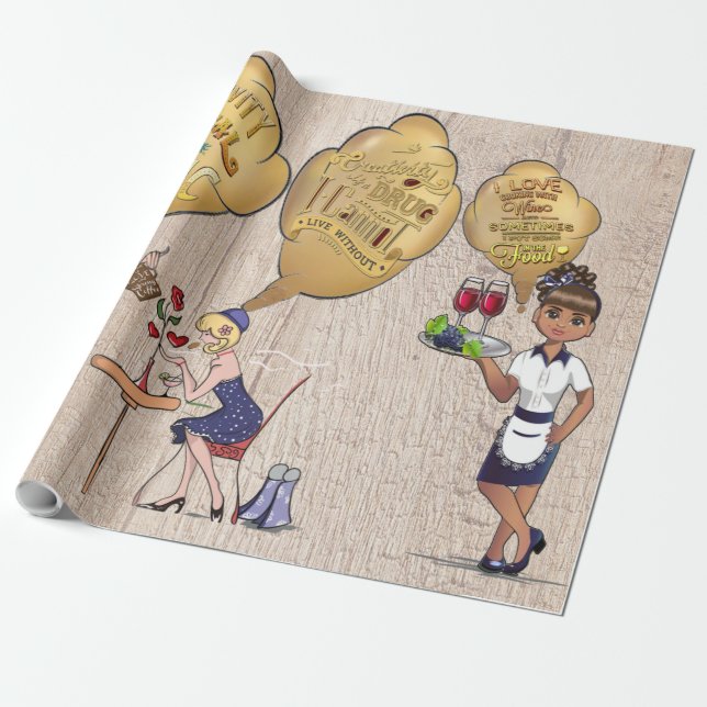 Kreative Zauberzeit mit Freunden Geschenkpapier (Ungerollt)