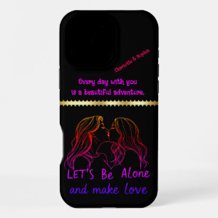 Kreative Zuneigung feiert Liebe zwischen Frauen iPhone 16 Pro Max Hülle