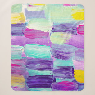 Kreativer abstrakter handgemalter Hintergrund, Wal Sherpadecke
