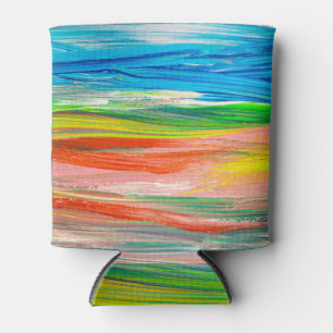 Kreativer Abstrakter Handgezeichneter Hintergrund Dosenkühler