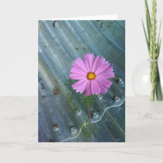 Kreativer Blumen-Gruß Karte
