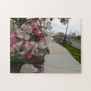 Kreativer Blumenbaum Foto-Puzzle Puzzle