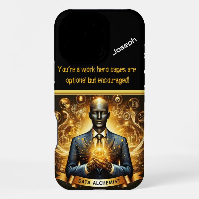 Kreativer Data Scientist bei der Arbeit iPhone Hülle (Rückseite)