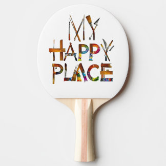 "Kreativer Dreh – My Happy Place Künstler-Paddle" Tischtennis Schläger