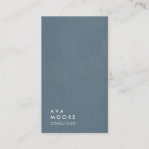 Kreativer einfacher schlichter blaues Grau-Trendy Visitenkarte