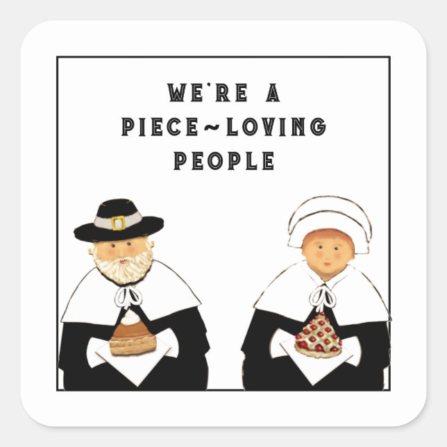 Kreativer Erntedank Quadratischer Aufkleber (Vorderseite)