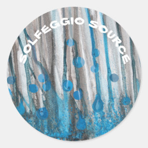 Kreativer Frequenz-Aufkleber - Solfeggio-Quelle Runder Aufkleber