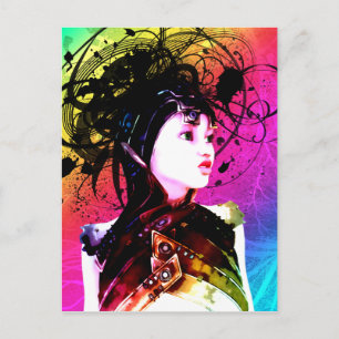 Kreativer Funk Industrielle Surrealismus Kunst Postkarte