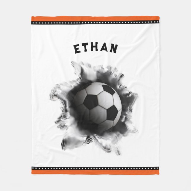 Kreativer Fußball Fleecedecke (Vorderseite)
