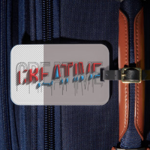 Kreativer Gepäckanhänger im urbanen Streetwear-Sti