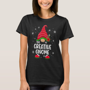 Kreativer Gnom Büffel Kariert passende Familie Chr T-Shirt