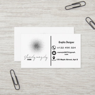 Kreativer Grafikdesigner Visitenkarte