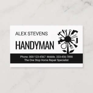 Kreativer Handwerker-Reparaturwerkzeugbaum Visitenkarte