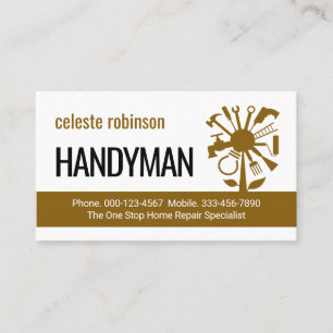 Kreativer Handwerker-Reparaturwerkzeugbaum Visitenkarte