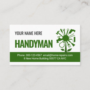 Kreativer Handwerker-Reparaturwerkzeugbaum Visitenkarte