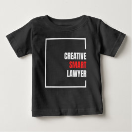 kreativer intelligenter Anwalt, weiß und rot Baby T-shirt