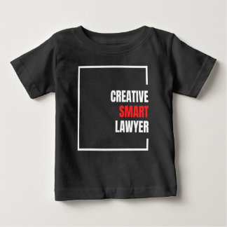 kreativer intelligenter Anwalt, weiß und rot Baby T-shirt