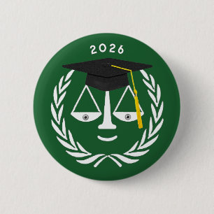 Kreativer Jurastudium-Abschluss Button