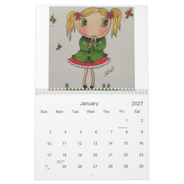 kreativer Kalender (Jan 2027)