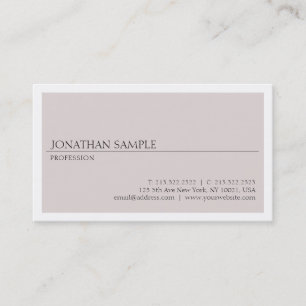 Kreativer moderner EntwurfMinimalistischer Chic Visitenkarte