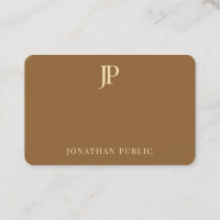 Kreativer moderner schlichter Goldmonogramm-Text