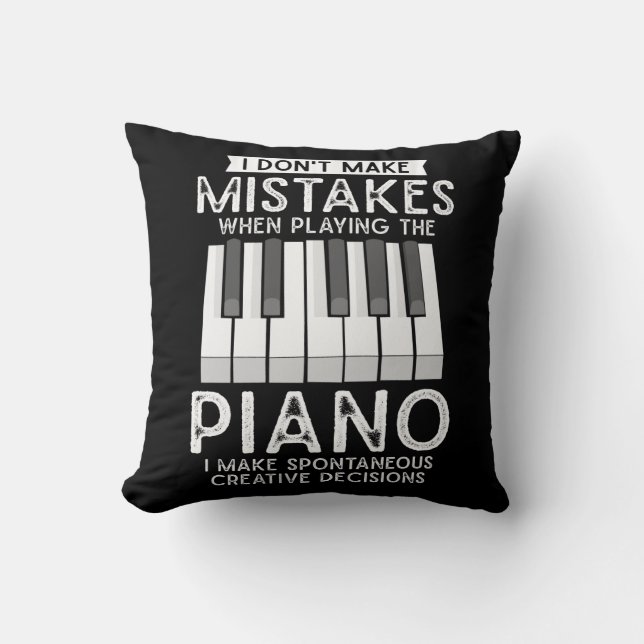 Kreativer Pianist Witty Piano Musiker Musik Lover Kissen (Vorderseite)