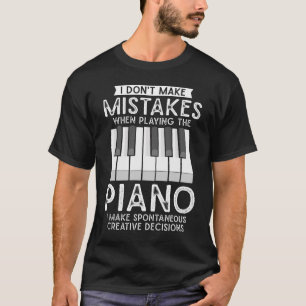 Kreativer Pianist Witty Piano Musiker Musik Lover T-Shirt