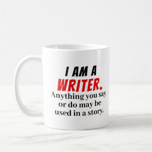 Kreativer Schriftsteller Autor Romanschriftsteller Kaffeetasse