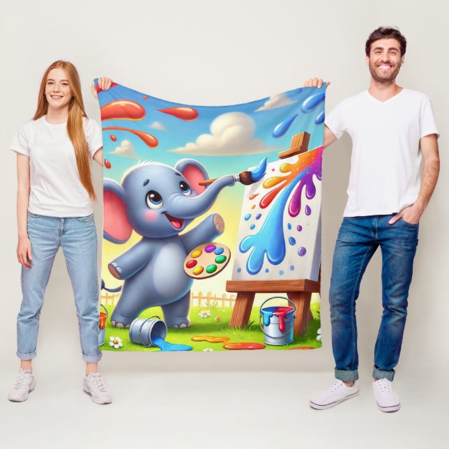Kreativer Spritzer Fleecedecke (Beispiel)