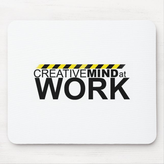 Kreativer Verstand bei der Arbeit Mousepad (Vorne)