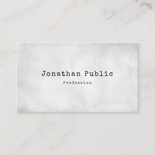 Kreativer Vintager Entwurf niedliches schlichtes Visitenkarte (Vorderseite)